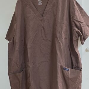 Brown Scrub Top